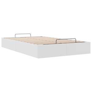 Osmanský rám postele bez matrace bílý 120x200 cm umělá kůže - obrázek 6