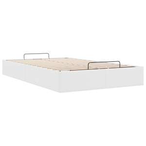 Osmanský rám postele bez matrace bílý 120x200 cm umělá kůže - obrázek 9