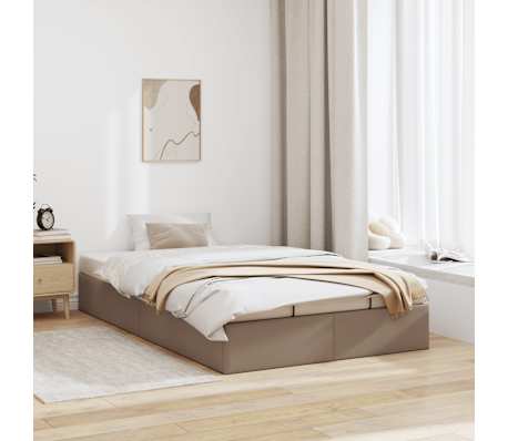 vidaXL Οθωμανικό κρεβάτι χωρίς στρώμα Cappucino 80x200 cm Faux Leather