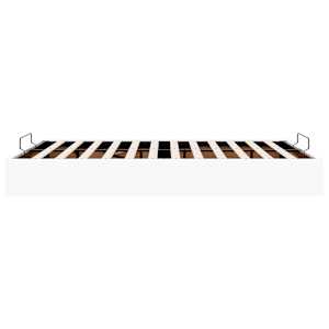 Osmanský rám postele bez matrace bílý 140x190 cm umělá kůže - obrázek 8
