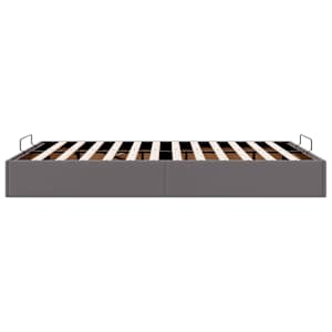 Osmanský rám postele bez matrace šedá 140x190 cm umělá kůže - obrázek 8
