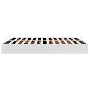 Osmanský rám postele bez matrace bílý 160x200 cm umělá kůže - obrázek 8
