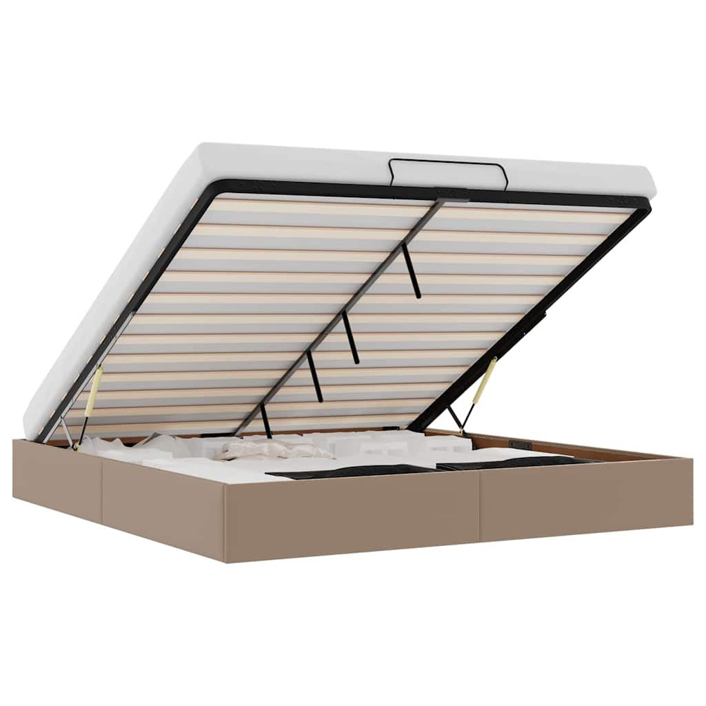 VidaXL Osmanský rám postele bez matrace cappuccino 160x200 cm