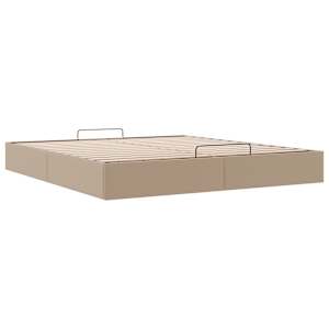 Osmanský rám postele bez matrace cappuccino 200x200 cm - obrázek 6