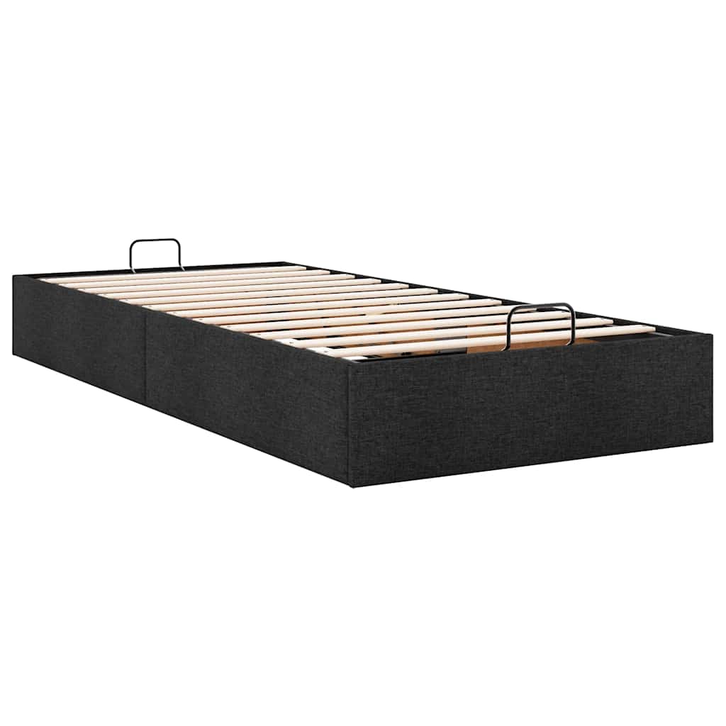vidaXL Bedframe zonder matras 90x200 cm stof zwart, foto 4