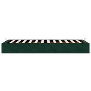 Osmanský rám postele bez matrace tmavě zelené 80x200 cm samet - obrázek 8