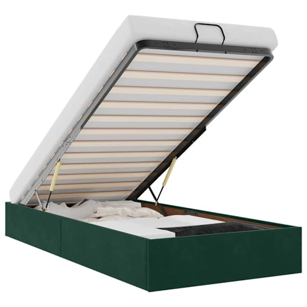 vidaXL Ottomani voodiraam ilma madratsita, 90x200 cm, samet