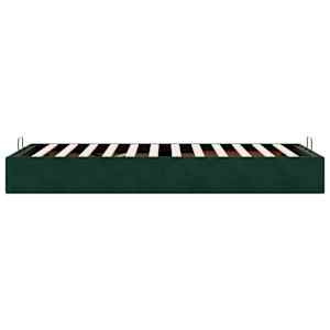 Osmanský rám postele bez matrace tmavě zelené 90x200 cm samet - obrázek 8