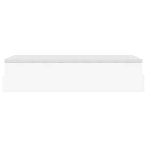 Osmanský rám postele s matrací bílý 90x200cm umělá kůže - obrázek 9