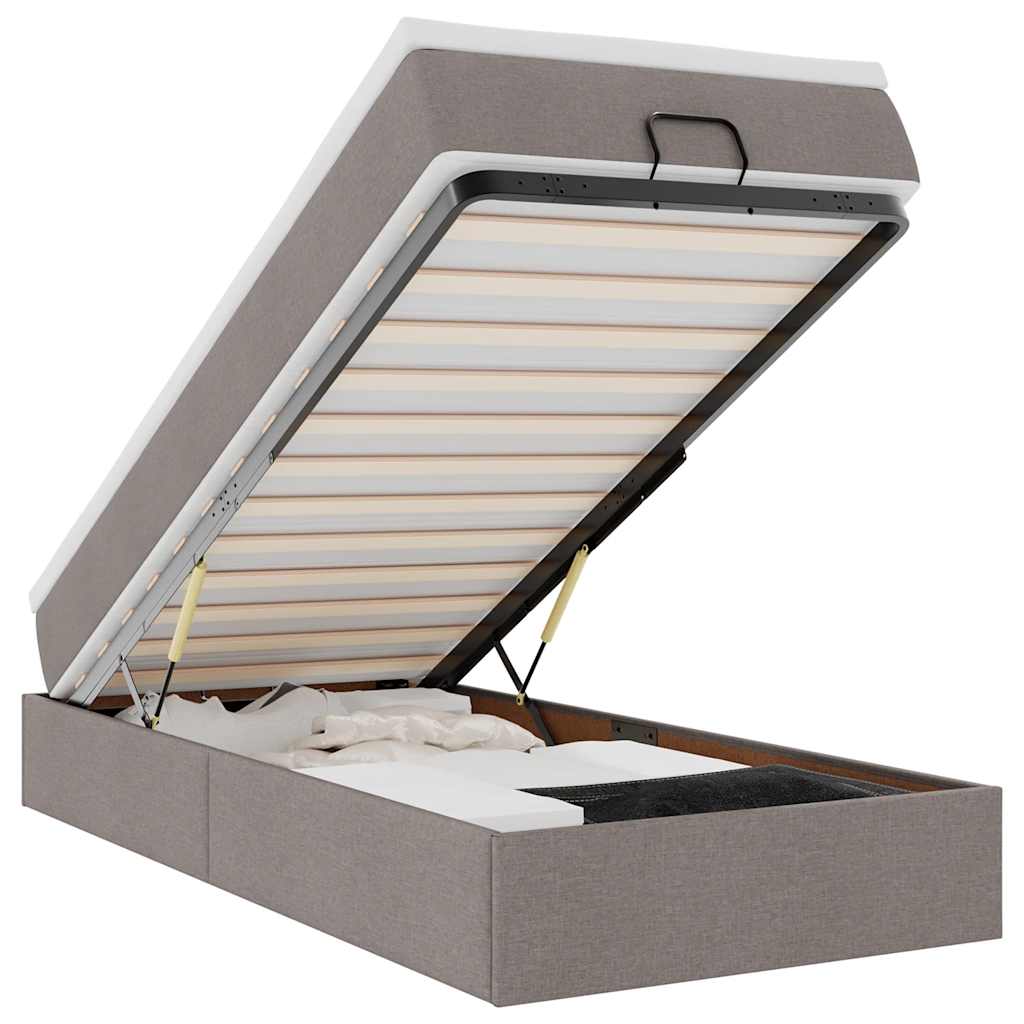 vidaXL     Taupe 90x200cm 