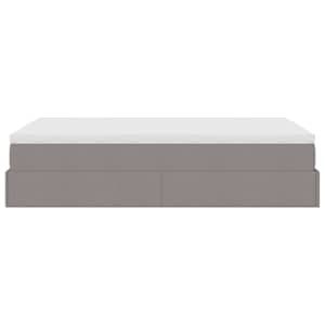 Osmanský rám postele s matrací taupe 120x200cm textil - obrázek 9