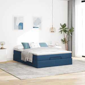 Osmanský rám postele s matrací Blue 140x190cm textil - obrázek 3
