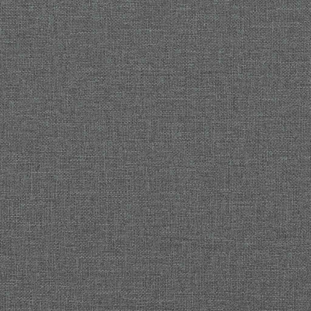 Osmanský rám postele s matrací tmavě šedá 160x200cm textil - obrázek 16