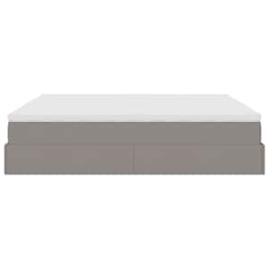 Osmanský rám postele s matrací taupe 180x200cm textil - obrázek 9