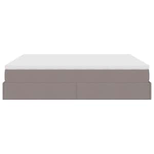 Osmanský rám postele s matrací taupe 160x200cm textil - obrázek 9
