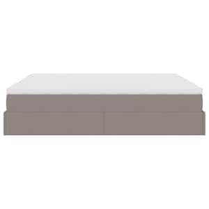 Osmanský rám postele s matrací taupe 180x200cm textil - obrázek 9