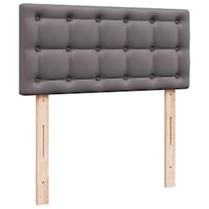 Osmanský postel s matrací šedý 100x200cm cm umělá kůže - obrázek 9