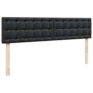 Osmanský rám postele s matrací černá 180x200cm umělá kůže - obrázek 9
