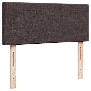Osmanský rám postele s matrací tmavě hnědá 120x190cm textil - obrázek 9