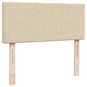 Osmanský rám postele s matrací krémová 120x190cm textil - obrázek 9