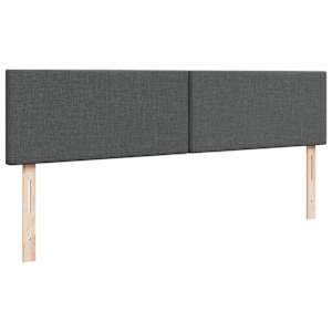 Osmanský rám postele s matrací tmavě šedá 180x200cm textil - obrázek 9