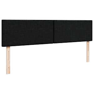 Osmanský rám postele s matrací černá 200x200 cm textil - obrázek 9