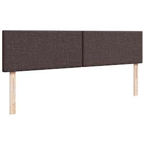Osmanský rám postele s matrací tmavě hnědá 200x200 cm textil - obrázek 9