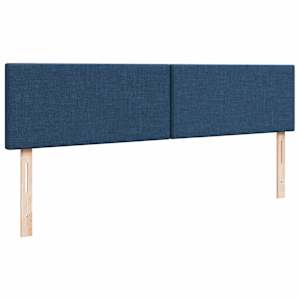 Osmanský rám postele s matrací modrá 200x200 cm textil - obrázek 9