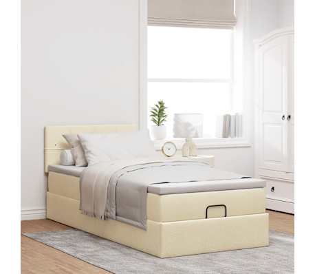 vidaXL Osmansk&yacute; r&aacute;m postele s matracom kr&eacute;mov&aacute; 80x200 cm l&aacute;tka