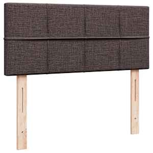 Osmanský rám postele s matrací tmavě hnědá 120x190cm textil - obrázek 9