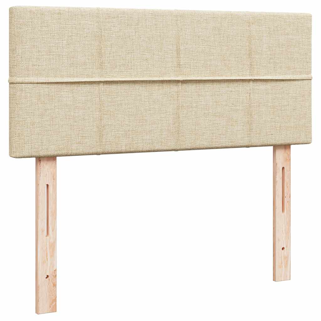 Osmanský rám postele s matrací krémová 120x190cm textil - obrázek 9