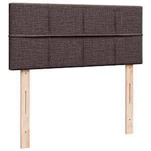 Osmanský postel s matrací tmavě šedá 120x200 cm textil - obrázek 9