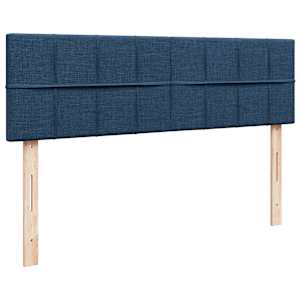 Osmanský postel s matrací modrá 140x190 cm textil - obrázek 9