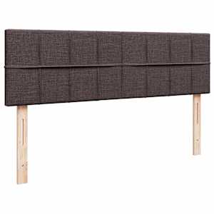 Osmanský rám postele s matrací tmavě šedá 140x200cm textil - obrázek 9