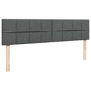 Osmanský rám postele s matrací tmavě šedá 160x200cm textil - obrázek 9