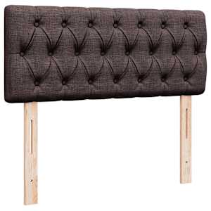 Osmanský rám postele s matrací tmavě hnědá 120x190cm textil - obrázek 9