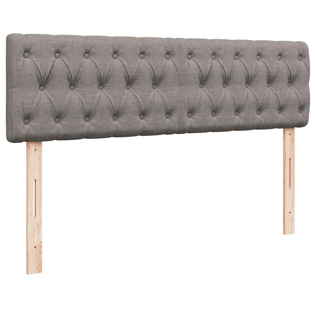 Osmanský postel s matrací taupe 140x190 cm textil - obrázek 9