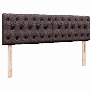 Osmanský rám postele s matrací tmavě šedá 140x200cm textil - obrázek 9