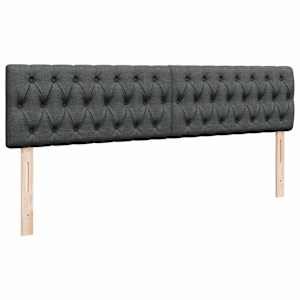 Osmanský rám postele s matrací tmavě šedá 180x200cm textil - obrázek 9