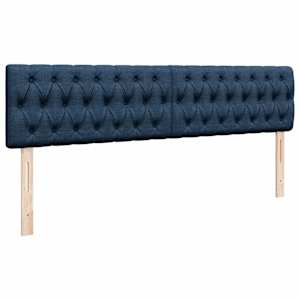 Osmanský rám postele s matrací modrá 200x200 cm textil - obrázek 9