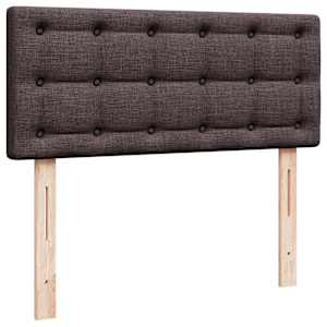 Osmanský rám postele s matrací tmavě hnědá 120x190cm textil - obrázek 9
