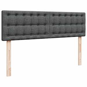 Osmanský postel s matrací tmavě šedá 140x190 cm textil - obrázek 9