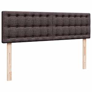 Osmanský rám postele s matrací tmavě šedá 140x200cm textil - obrázek 9