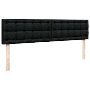 Osmanský rám postele s matrací černá 180x200cm textil - obrázek 9