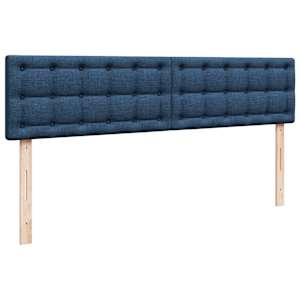 Osmanský rám postele s matrací modrá 200x200 cm textil - obrázek 9
