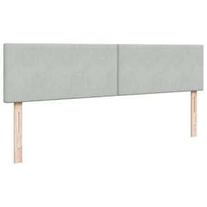 Osmanský rám postele s matrací světle šedá 200x200 cm samet - obrázek 11