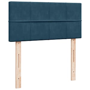 Osmanský rám postele s matrací tmavě modrá 90x200cm samet - obrázek 9