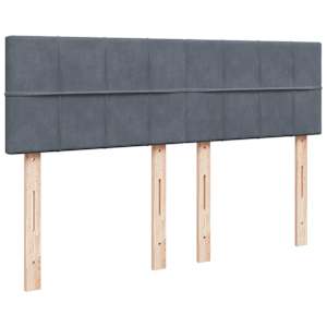 Osmanský rám postele s matrací tmavě šedá 140x190cm samet - obrázek 7