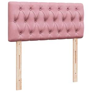 Osmanský rám postele s matrací růžová 90x200cm samet - obrázek 7