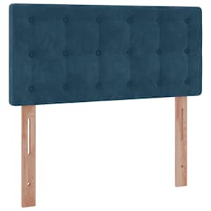 Osmanský rám postele s matrací tmavě modrá 80x200cm samet - obrázek 8